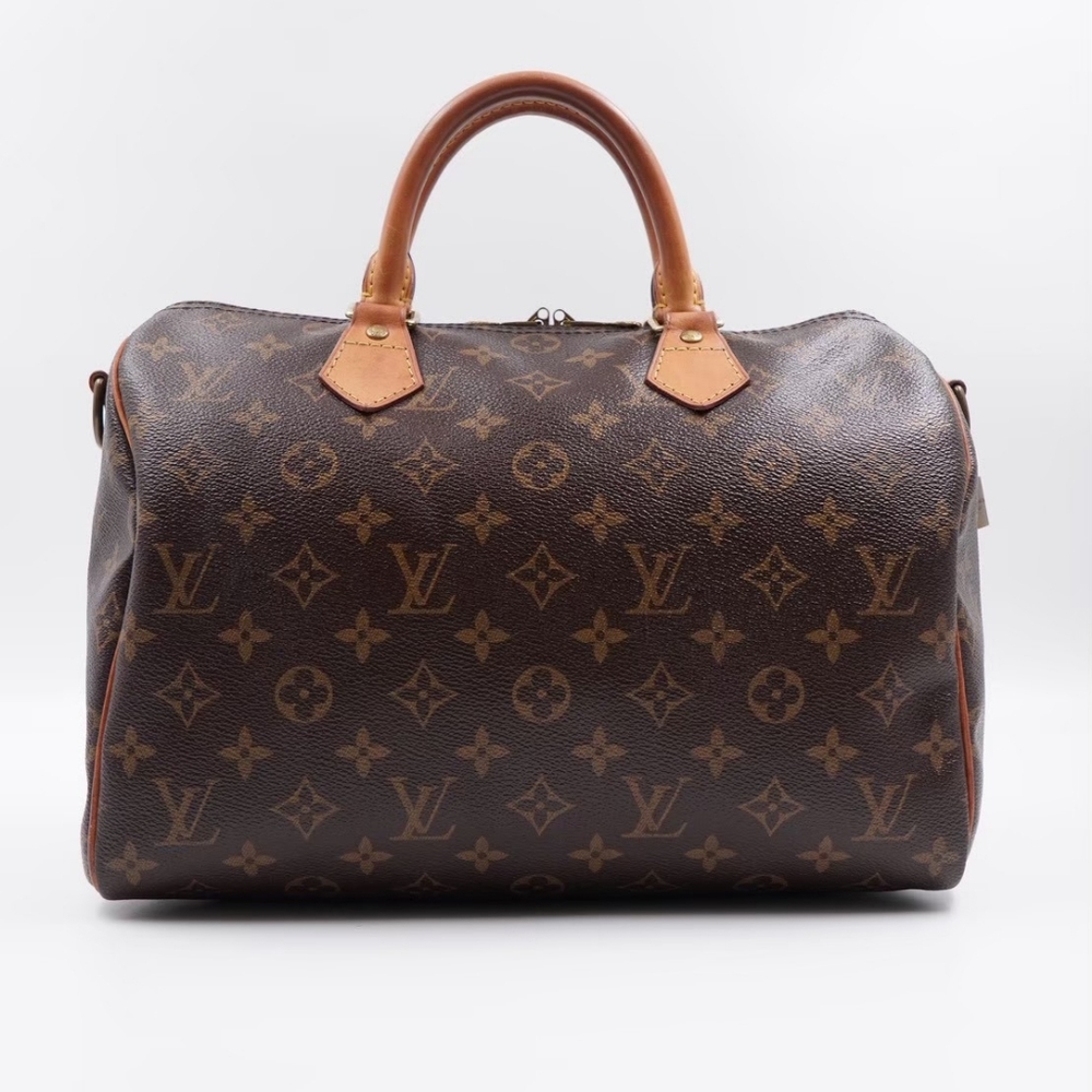 BX47 ❤️ Louis Vuitton Monogram Speedy Bandouliere 30 - Picture 3 of 16